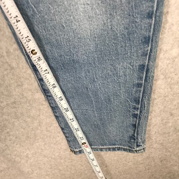 Universal Thread‎ Jeans Women 4 Short 90s Slim Worm Faded Grunge Distressed Mom - Picture 7 of 13